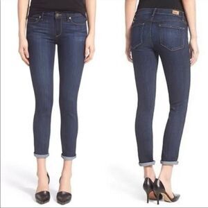 Paige skyline crop dark wash jeans size 27